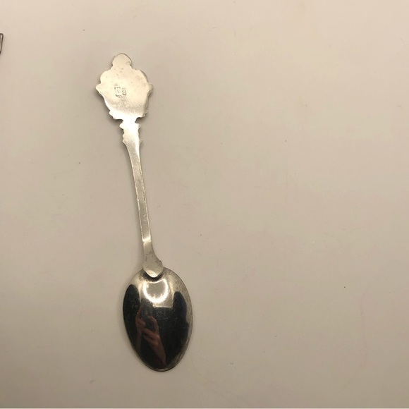 Vtg 800 Silver German Berchstesgaden Souvenir Spoon Heidelberg /800 EHJ / 4.1” - Picture 3 of 5